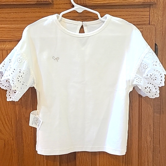 New Lili Gaufrette Stylish Lace Fancy White Top for a Girl. Size 5. - Picture 7 of 8